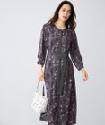 自由区 L 【WEB&一部店舗限定】ハーバルフロープリント8分袖 ワンピース