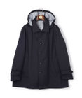 J.PRESS MEN 【KING SIZE】【オンオフ兼用 / ストレッチ / 撥水】フードデタッチャブル バルマカンショートコート