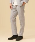 J.PRESS MEN 【セットアップ対応】ストレッチリネンサッカー パンツ