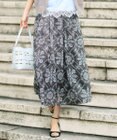 自由区 S 【カタログ掲載】ロータスタイルプリント スカート
