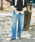 woadblue 【157】slit tapered デニムパンツ