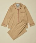 une nana cool 【綿100%】60/1 シルケットスムース 長袖開襟 MADE WITH LIBERTY FABRIC