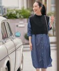 ANY 【洗濯機可・セットアイテム】短丈ベスト×シャツワンピースセット
