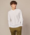 JOSEPH ABBOUD 【オリジナルオーガニックコットン使用】JOE COTTONサッカーVネックシャツ