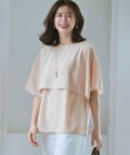 23区 S 【新色追加】ストレッチジョーゼット  ケープデザイン カットソー