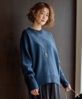 23区 L 【滝沢眞規子さん着用/洗える】ウールカシミヤ クルーネック ニット