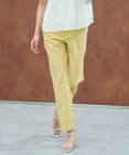 J.PRESS LADIES S 【洗える】セルロースリネンストレッチ テーパード パンツ