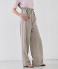 BEIGE， 【洗える・STORY 6月号掲載】RUE / ウエストゴムワイドストレートパンツ