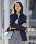J.PRESS LADIES 【WEB限定カラーあり・撥水】80/2 T/C ツイル ステンカラー ショートコート