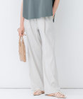 23区 L 【STORY7月号掲載/洗える】リネンヴィスコースストレッチ ドロスト パンツ