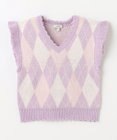 ANY KIDS アーガイル ニット ベスト