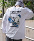 WEGO 【ユニセックス着用ITEM】別注VISIONゴーストスケーターグラフィックT（LS）