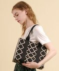 TOCCA 【大人百花掲載】【A4サイズ対応】CHECKER CLOVER KNITBAG ニットバッグ