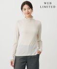 J.PRESS LADIES L 【WEB限定】シアーストレッチフライス メローネック シアー カットソー