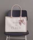 Maison de FLEUR ロゴ刺繍キャンバストートバッグ