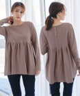 Tiaclasse 【洗える】ギャザーフレアニットチュニック