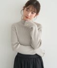earth music&ecology ハートプレートリブニットプルオーバー
