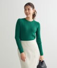 Green Parks プチケーブルクルーネックニットプルオーバー