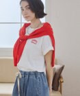 WEGO 【ANGIE VINTAGE】ワンポイント刺繍ロゴTシャツ