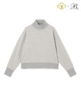 BEIGE， Organic Cotton Sweat / Hi-neck Tops スウェット