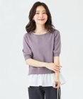 ANY SIS 【洗える】シャツテール ニットＴシャツ