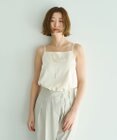 YECCA VECCA ボートネックサテンキャミ