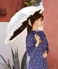 Maison de FLEUR 遮光&UV CUT フリル傘