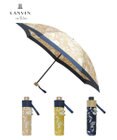 MOONBAT LANVIN en Bleu 折りたたみ傘 バイカラーデイジー サテンプリント 大きめ55cm