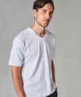 GOTAIRIKU ビジネスインナー/下着兼用【パックT】5.6oz 綿100％ スムース光沢加工 Tシャツ（Vネック/2枚セット）