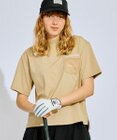 PW CIRCULUS 【吸水速乾 / UV遮蔽率99% UVカット / ストレッチ】【WOMEN】メッシュポケットモックネックT ゴルフウェア レディース