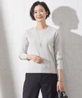 J.PRESS LADIES 【洗える】RAYON STRETCH PLAIN クルーネック ニット