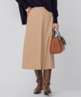 23区 ウールミルドストレッチフロントタック Aラインスカート