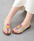 INTER-CHAUSSURES 【ITALIAN SHOEMAKERS】センターフラワートングサンダル