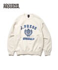 J.PRESS MEN 【J.PRESS ORIGINALS】【UNISEX】Supima Recycle Cotton CREST Logo Sweat