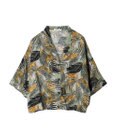 CRAFT STANDARD BOUTIQUE レーヨン柄プリントワイドシャツ