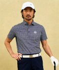 23区GOLF 【MEN】モノグラム柄  半袖ポロシャツ