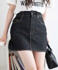 WEGO デニム台形ミニスカート