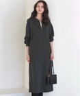 23区 L 【SLOW/一部店舗限定】ハイゲージテリー ハーフジップ ワンピース