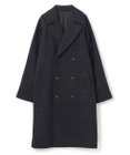 JOSEPH HOMME PLAID MELTON COAT