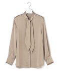 ICB L 【WEB＆一部店舗限定】 DrapySatin ボウタイブラウス