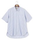 J.PRESS MEN 【KING SIZE】【吸水速乾 / 抗菌防臭 / 遮熱 / 防シワ】【J.PRESS OXFORD JERSEY】カノコインレイ半袖 シャツ / B.D.