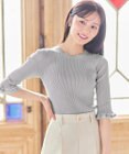 Feroux シアートリム リブニット