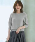 23区 S 【洗える】ルレックスバルキー5分袖 ラメ ニット