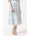 DAKS 50th アニバーサリーチェック シフォン レイヤードスカート