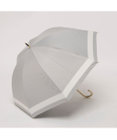 UNBILLION カシュネ cachenez / 【晴雨兼用】【日傘】UV カット率99％以上 PU切り継ぎボーダーバルーンショートパラソル