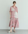 GRACE CONTINENTAL バンダナプリントシャツドレス