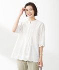 J.PRESS LADIES S 【洗える】 セルロース刺繍 ブラウス