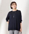 J.PRESS LADIES L 【洗える】 シルキーレーヨンストレッチ オーバーサイズ ニット