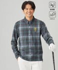 23区GOLF 【MEN】【吸水速乾/UVカット】タータンチェック柄長袖シャツ