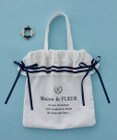 Maison de FLEUR ラインリボンジャカードトートバッグ